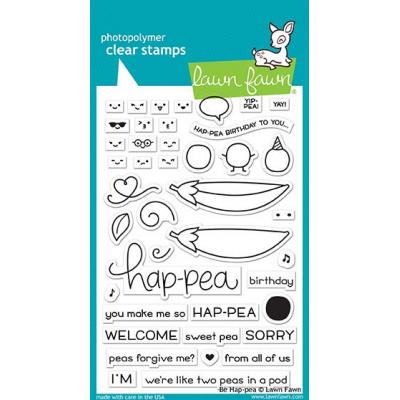 Lawn Fawn Clear Stamps - Be Hap-pea